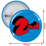 2nd Button Badges (10 Badges - 37mm)