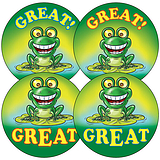 Great Frog Stickers (35 Stickers - 37mm)