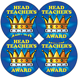 45 Head Teacher's Award Stickers - 32mm