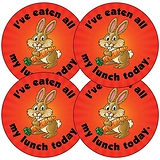 I've Eaten all my Lunch Stickers (35 Stickers - 37mm)
