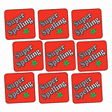 Metallic Super Spelling Stickers (140 Stickers - 16mm)