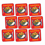 Lunchtime Award Stickers (140 Stickers - 16mm)