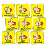 140 Good Homework Thumbs Up Stickers - 16mm