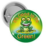 10 Good to be Green Badges - 38mm