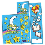 Stuck on a Word Bookmarks - Hot Air Balloon (30 Bookmarks)