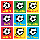 Football Stickers (35 Stickers - 20mm)