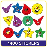 1400 Expression Stickers