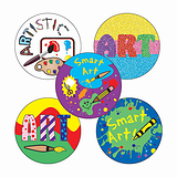 30 Art Stickers - 25mm