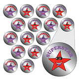 Metallic 'Superstar' Stickers (196 Stickers - 10mm)