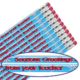 Seasons Greetings -Teacher Pencils  (12 Pencils)