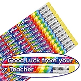 Good Luck From Your Teacher Pencils (Pack of 12)