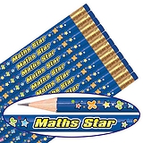 12 Maths Star Symbol Pencils