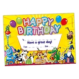 Holographic Happy Birthday Certificates (20 Certificates - A5)
