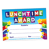 20 Lunchtime Award Certificates - A5