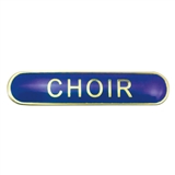 Choir Enamel Badge - Blue (45mm x 9mm)