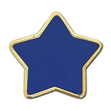 Enamel Star Badge - Blue