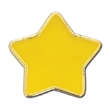 Enamel Star Badge - Yellow