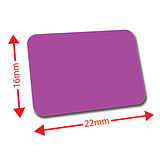 120 Library Labels - Purple - 22 x 16mm