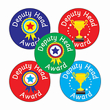 70 Deputy Head Award Stickers - 25mm