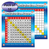 Multiplication Grid Squares (10 Cards - 160mm x 140mm)
