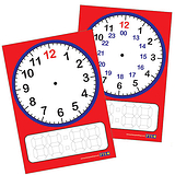 24 Hour Clock Poster - Glossy Wipe-Clean (A2 - 620 x 420mm)