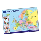 Map of Europe Poster (A2 - 620mm x 420mm)