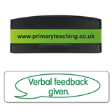Verbal Feedback Given Stakz Stamper - Green - 44 x 13mm