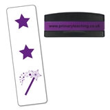 Two Stars and a Wish Stakz Stamper - Purple Ink (44mm x 13mm)