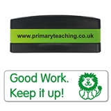 Good Work. Keep it Up! Stakz Stamper - Green Ink  (44mm x 13mm)