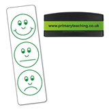 Smiley Faces Assessment Stakz Stamper - Green - 44 x 13mm