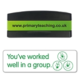 You've Worked Well in a Group Stakz Stamper - Green Ink (44mm x 13mm)
