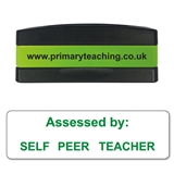 Self - Peer - Teacher Assessed Stakz Stamper - Green Ink (44mm x 13mm)