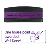 One House Point Awarded. Well Done! Stakz Stamper - Purple Ink (44x13mm)