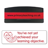 You've Not Yet Achieved Your Learning Objective Stakz Stamper - Red - 44 x 13mm