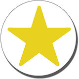 Star Stamper - Gold - 25mm