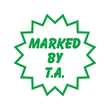 Marked by T.A. Stamper - Green Ink (25mm)