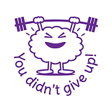 You Didn't Give Up Stamper - Purple - 25mm