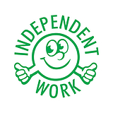 Independent Work Stamper - Green (25mm)