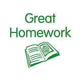 Great Homework Stamper - Green - 25mm