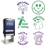 Marking Stampers Positive Feedback Mixed Set of 6 - Pre-inked