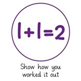 Show How You Worked It Out Stamper - Pedagogs - Purple - 25mm