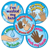 20 Hand Washing Stickers - 32mm