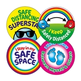 Social Distancing Stickers (20 Stickers - 32mm)