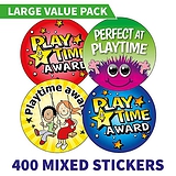 400 Playtime Award Stickers - 32mm