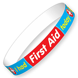 I had First Aid today today Wristbands (10 Wristbands - 230mm x 18mm) Brainwaves