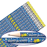 Happy Birthday Emoji Pencils (12 Pencils) Brainwaves