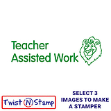 Teacher Assisted Work Lion Twist N Stamp Brick - Green