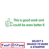 Even Better If Thumbs Up Twist N Stamp Brick - Green