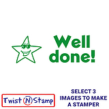 Star Well Done Twist N Stamp Brick - Green