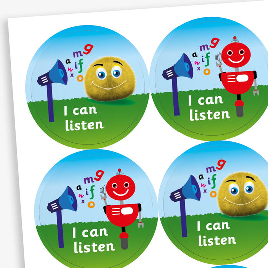 Listening Posters and Stickers | Good Listener | Schools